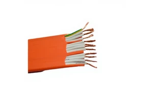 Jianglong Electric TVVB Flat Shielded Elevator Cable Crane Wire Copper Conductor Elevator Overhead Cable Twist Resistant
