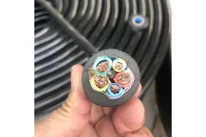 Special Stranded Rubber Insulated 600V Ribbon Cable for Construction Elevator Building Hoist Passenger Lifts Spare Parts