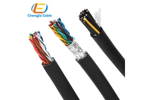 YY06 Dongguan Chengjia Shieled Flexible Data Transmission Cable TRVVSP Data Guide Encoder Cables Screened Encoder SERVO Cable