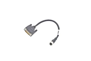 M12 8-Pole Female D-Sub 15-Pole Male RS-232 Serial Cable Assemblies DIN Type Circular Brass/Copper Contacts Encoder Signal Power