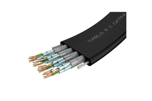 China Supplier Custom Elevator Traveling Flexible Flat Ribbon UTP Network Ethernet Cable Cat5e
