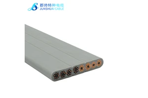 TVVB Support Customization Elevator Flat Cable 24 32 48Cores 0.5 0.75mm Bending Resistance Elevator Cable