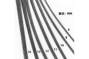 Elevator Wire Rope Steel Core 6mm 8mm 10mm 12mm 13mm Lift Rope Traction Machine