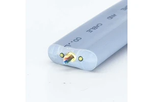 Flexible 4 Core Copper Conductor PVC Jacket CE/ROHS Certified G657A2 Fiber Type Flat Elevator Traveling Cable with Optical Fiber