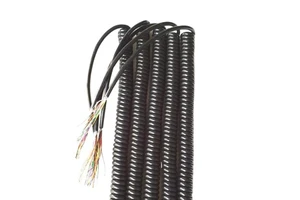 CNC Handheld Encoder Cable Spring Spiral Shield Coiled 7 12 15 16 17 19 21 Cores Coiled 3 4 5 6m Meter