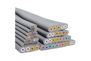 Zhixin YFFB Copper Conductor PVC Elevator Flat Cable 0.5mm 0.75mm 1mm Flexible Collapsible Retractable Door Oil Controller