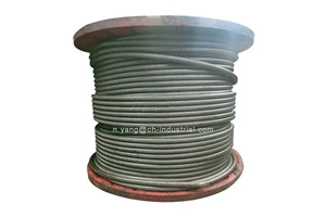 Wholesale Bright Steel Rope Anti-twisting Steel Cable Lifting Non-Rotating Cable Rope Tower Crawler Crane 35W*7 Steel Wire Rope