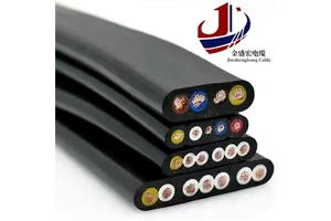 Elevator Flat Flexible Cables TVVB 12 Core 0.75 mm Travelling Elevator Cable