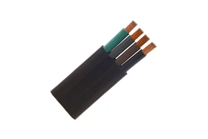 Submersible Stranded Flat Cables for Pumps XLPE/PVC Sheath Copper Conductor Elevator Cable Underground Use