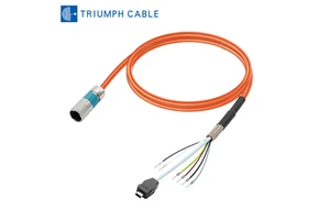 Custom Industrial Control Harness Solutions Servo Power Cable S210 Flexible Cable 6FX5002-8QN21 Single Cable Sleeve Data Cable