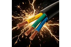 Flame Resistant 3 Core Copper Conductor Cable 10mm2 for Commercial Building Electrical Wiring