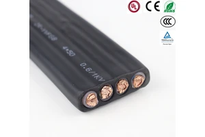 YFFB Stranded Copper Conductor Elevator Flat Belt Traction Coil Cable for Lifts Large Cranes Fast Shipments Flexible