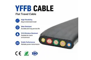 High Flexibility CE Certified YFFB Flat Traveling Cable for Crane and Elevator Power Supply Systems Meeting IEC60227 Standards