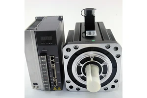 LICHUAN Large Servo Motor 10KW 11KW 12KW 380V 1500RPM 70N.m 23bit 3 Phase AC Servo Motor Kit 180M70015 +M1534P CNC Servos