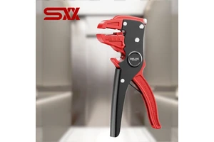 Adjustable Automatic Wire Stripper Cutter Crimper Duckbill Pliers with Storage Bag Elevator Maintenance Spare Parts