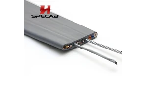 TVVBG Flat Industrial Control Elevator Traveling Cable Copper Conductor PVC Insulation Reinforced Lift Trailing Cable