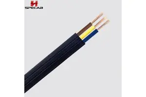 Custom 0.75mm² 1.0mm² TVVB Flat Flexible Elevator Cable for Commercial Lift