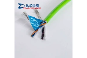 CE for Certified 4X2X0.3 22AWG Screened Encoder Feedback Cables Industrial Pur Sheath Wire Copper PVC 4X2X0.3 Screened Encoder