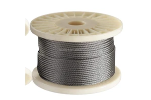 Udiya PVC Coated Stainless Steel 304 7*7 7*19 Highly Polished Railing Wire Rope Cable for Elevator & Lifting Applications