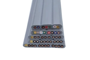 Driving Flat Cable YFFB+2G 20 Core 18 17 AWG Industrial PVC Electric Door Telescopic Elevator Crane Drag Chain Cable