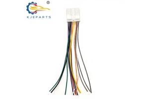 Customized 14Pin Male Connector Power Cable Auto Complete Wiring Harness for Mitsubishis Car Audio