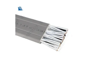 Elevator Cable Elevator Traveling TVVB P28X0.75+2X2PX0.75+CAT5E Flat Cable Power Elevator Wire With Steel Wire