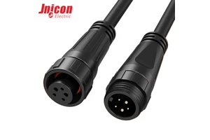 M16 5 Core IP67 Waterproof Connector 8A 125V Self Locking Circular Power Plug for Industrial Automation Sensor
