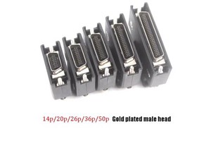 Suitable For Panasonic Yaskawa Mitsubishi Servo Motor Driver CN1 2 X4 Plug 14/20/26/36/50 Pin Connector Made Available For