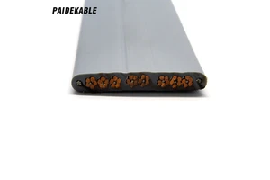 PAIDE PDK31300-40*0.75 Flat Elevator Cable 40x0.75mm Bare Copper Conductors PVC Insulation/NBR Jacket Durable for Passenger