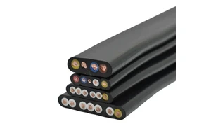 OEM Factory Price Flat Cable 24awg 16awg 12awg 8awg 4 5 6 Core Flexible Crane Elevator Rubber Power Cable