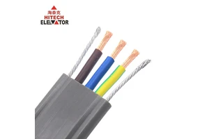 Modern Elevator Air Conditioner Flat Cable 3*2.5mm Steel Reinforced PVC Insulated 300V/500V for Apartment Use Hitech