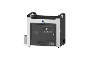 High-Speed Laser Card Engraver Printer DM2000 20W, 800 Cards Per Hour for Mass ID Production