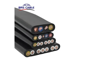 2 Core CAT6 SFTP Shielded Flat Elevator Travelling Control Cable Mc 6/3 Type 6 Awg 3 Conductors Stranded Metal Clad PE,PE
