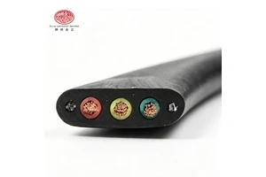 SZYL YFFBG Flat Rubber Sheathed IP68 500V/300V Traveling Crane Cable Flexible Torsion & Wear Resistant Pure Copper Elevator