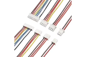 Custom JST XH 2.54mm Cable Harness 2/3/4 Pin Connector 10-Way Female PA66 Wire (2.5mm Pitch) For Drone Electronics