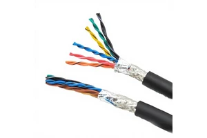 YY06 RVVSP Industrial Copper Cable 4X2X0.3 (22AWG) Screened Encoder PVC Sheath Wire U L for Feedback Cables