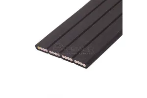 12 Core PVC Insulated H07VVH6-F Flat Cable Elevator Cable Travelling Cable