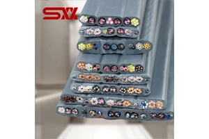 20*0.75 TVVB Lift Travelling Elevator Cable Oxygen Free Pure Copper TVVB Cable Shielded Flat Cable
