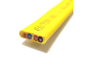 450/750V 4X14AWG 4X12AWG 4X8AWG CU/PVC/PVC TVVB Flat Elevator Lifting Traveling Cable