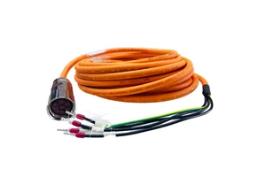Compatible Huichuan INOVANCE Servo Motor Explosion-Proof Power Line S6-L-M19A-10.0-T-EX Copper Conductor PVC Industrial Use 1.5m