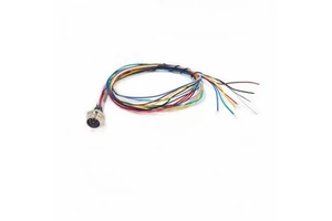 Electrical Cable Aviation GX12 GX16 Male Plug to Stripped End 4 Pin 8Pin Aviation Connector Cable
