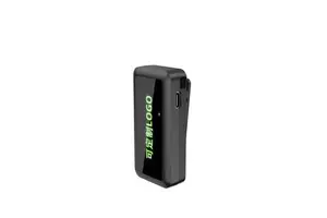 LED Display Customisable Type-C Interface for Hotel Restaurant Salon Staff Mini Clip-on Chest Badge Walkie Talkie with Earpiece