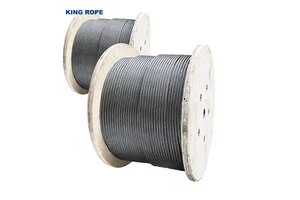 Coated Sling Rigging Fibre Core 6*19W-FC Types Steel Wire Rope Governor Cable Cord for Elevator 8mm 9mm 10mm 11mm