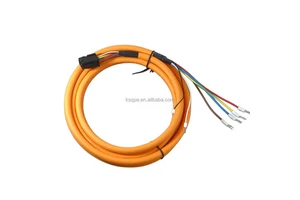 Orange Servo Motor Power Cable J2S Series Servo Cable Wire Harness