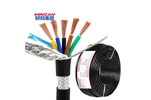 MINZAN Elevator Cable cat 6 4 Core 4mm Pvc 99.9% Pure Copper CCC CE Certification Shielded Wire