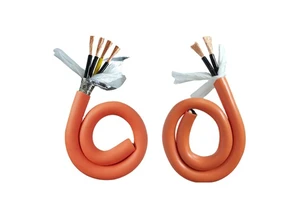 Customized Servo Motor Shielded Solid PVC Copper Conductor 4-core Drive Power Supply Encoder Cable 15 13 11 9 AWG High-flex Drag