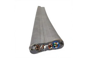 Elevator Air Conditioning Accompanying Oxygen Free Copper PVC Flat Shape Multi Core Cable 20/25 0.5mm2 Heat Marine Mining