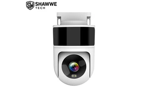 4MP PTZ Network Camera CMOS Motion Detection Night Vision Full Color Two-Way Audio Built-in Siren Outdoor Surveillance Cloud