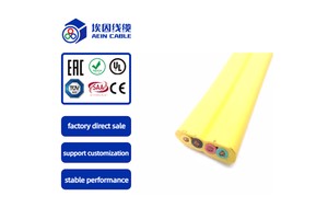 TUV CE Standards H07VVH6-F PVC Elevator Traveling Flat Multi Cores Cable
