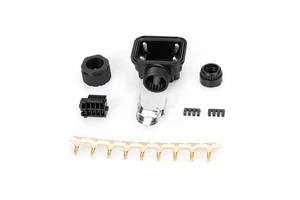 IP67 Waterproof 9 Pin Encoder Connector for Mitsubishi J3 J4 Servo Motor 9P Male Crimp Type